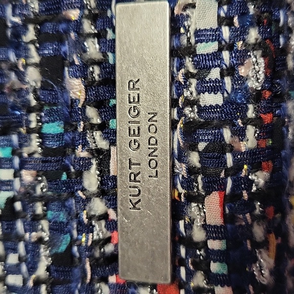 Kurt Geiger Multicolor Tweed Fringe Convertible Bag - Picture 7 of 14